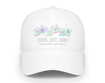 Gorra de béisbol de Mahjong: diseño de grietas, golpes y puntos