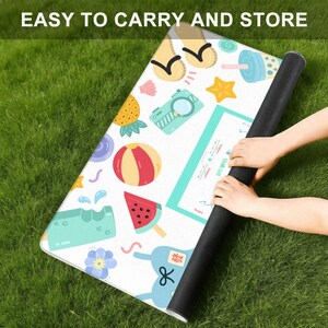 Beach Themed Mahjong Mat -can be personalized and it's waterproof! image 9