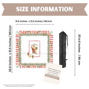 Christmas Mahjong Mat. Merry Mahjong Holiday Mat image 2