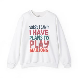 Cozy Mahjong Sweatshirt: Game Night Pullover.
