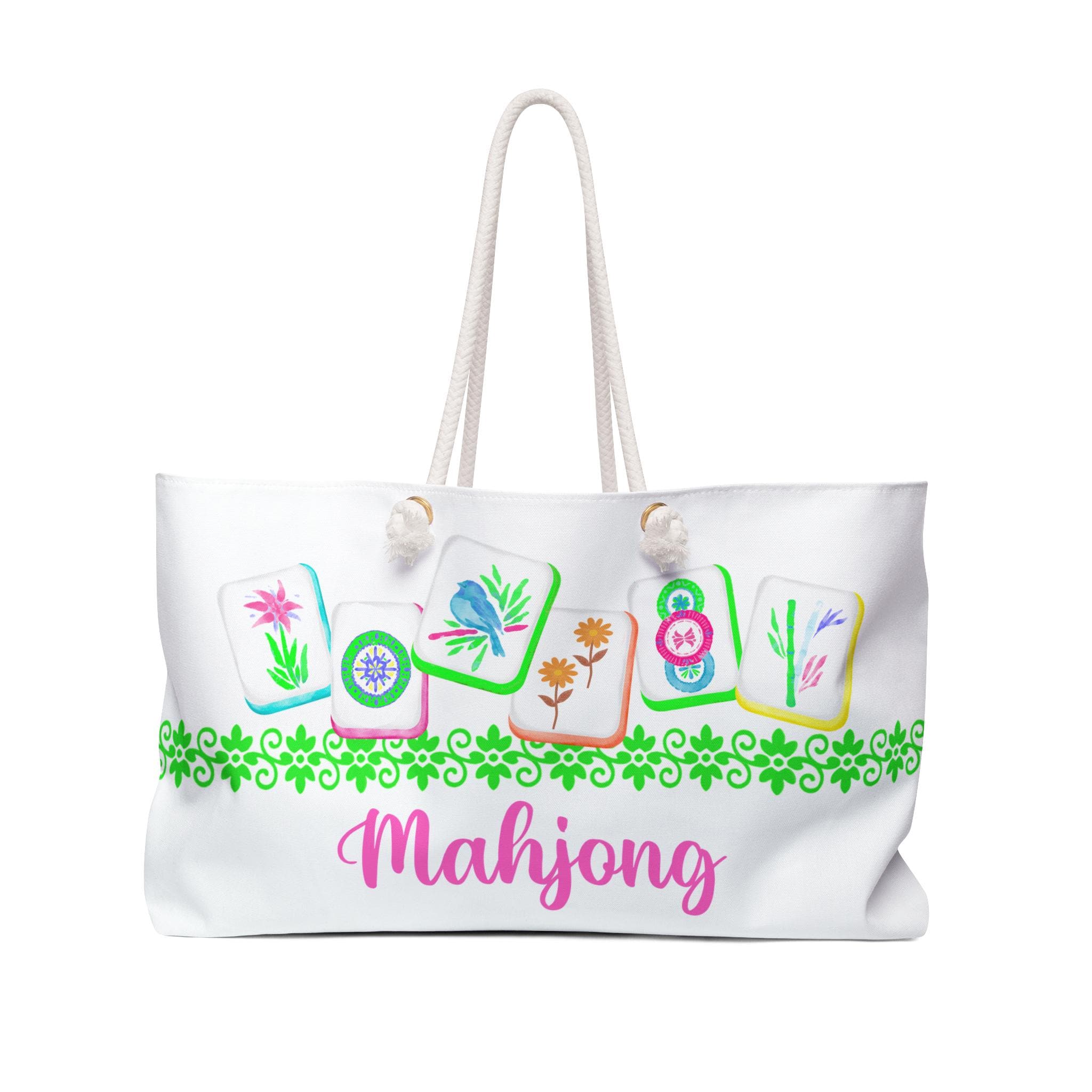 Stylish Mahjong Tote Bag  . Classic & Elegant Design Perfect for carrying Mahjong tiles, racks and cards.