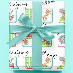 Mahjong Gift Wrap: Elegant Holiday & Birthday Wrapping Paper
