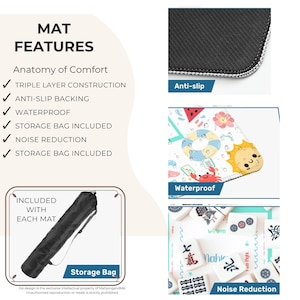 Beach Themed Mahjong Mat -can be personalized and it's waterproof! image 4
