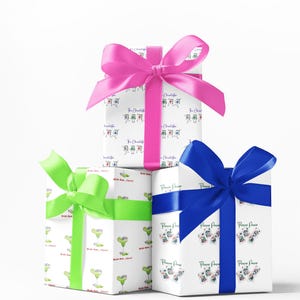 Mahjong Gift Wrap: Unique Tile Game Designs, Set of 3