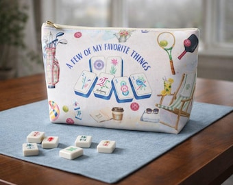 Mahjong Tile Bag .  A Few of My Favorite Things design.