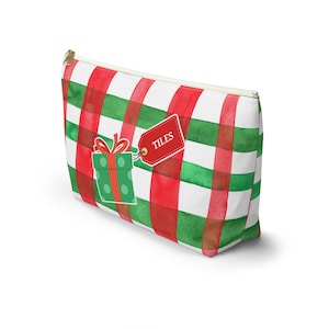 Holiday Themed Mahjong Tile Bag. Gift Personalized