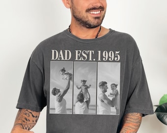 Custom Vintage Photo Dad Comfort Colors Shirt, Fathers Day Shirt, Custom Photo Shirt For Dad, Custom Dad Tee, Personalized Gifts For Dad