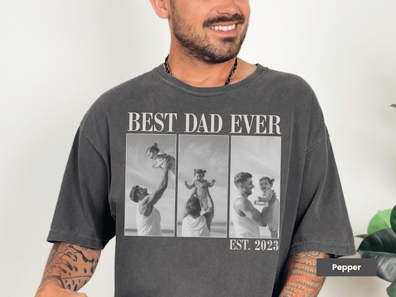 Custom Vintage Photo Dad Comfort Colors Shirt, Fathers Day Shirt, Custom Photo Shirt For Dad, Custom Dad Tee, Personalized Gifts For Dad