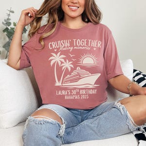 Personalized Birthday Cruise Matching Shirts, The Cruise Club Tees, Custom Birthday Shirt, Cruise Squad 2025 Shirt, Birthday Cruise Trip
