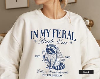 Funny Distressed Retro Raccoon Bride Shirt, In My Feral Bride Era Shirts, Bride Shirt, Bachelorette Party Shirt, Newly Engaged Shirt
