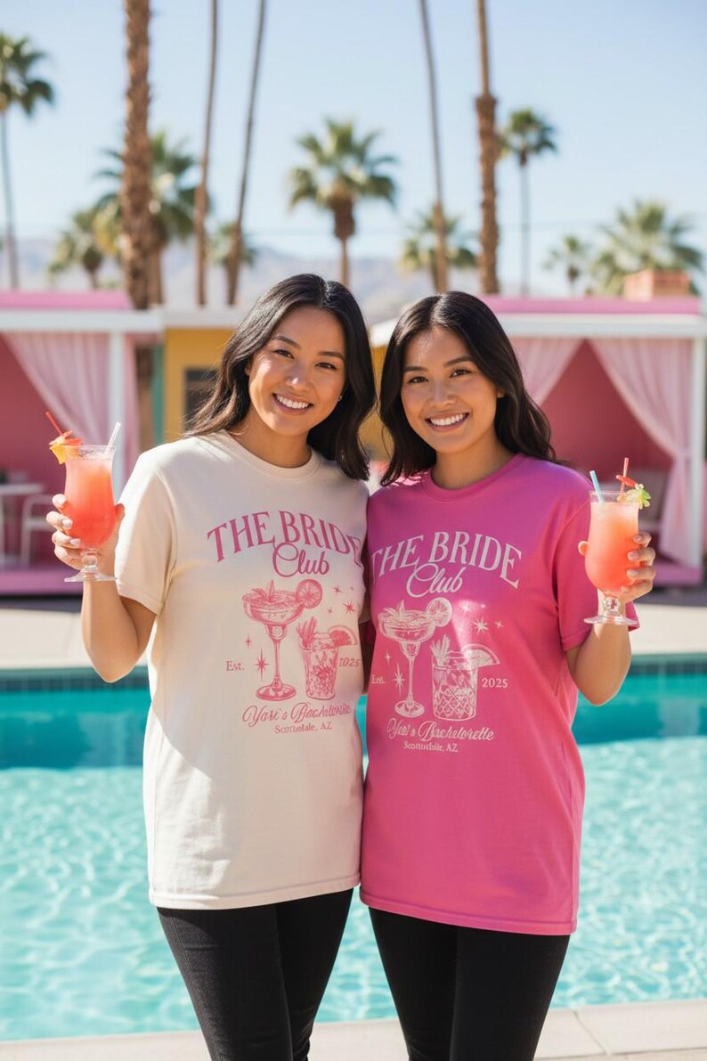 The Bach Club Bachelorette Shirts, Custom Location & Name Bachelorette Party Shirts, Luxury Bachelorette Party Gift Shirts, Bride Bach Club image 4