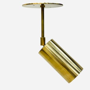 Celling Spot Light Flush Mount Light Wall Light | Adjustable Angle Ceiling spot light | Mid Century Modern Raw Brass Spot Light