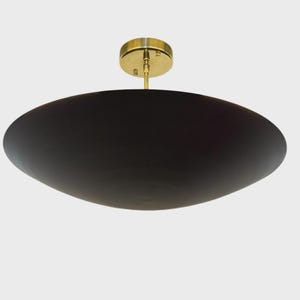 6 Light Elegant Ceiling Flush Mount Light | Pendant Mid Century Modern Raw Brass Finsih Matte Black Sputnik Chandelier  Brass Pendant Light