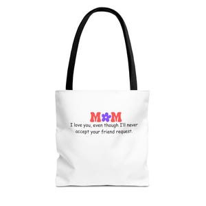 Mom Einkaufstasche - Lustiges Geschenk für Mutter, Muttertag, Familienausflug, Einkaufen, wiederverwendbare Einkaufstasche, Strandtasche