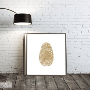 Custom Fingerprint Art, Personalized Keepsake Gift for Loss, In Memory of Loved Ones, Memorial Fingerprint Loving Parent Remembrance framed