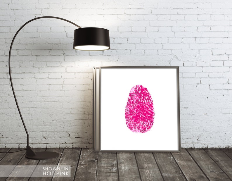 Fingerprint canvas custom fingerprint art gods fingerprints gold family memorial thumbprint gift image 2