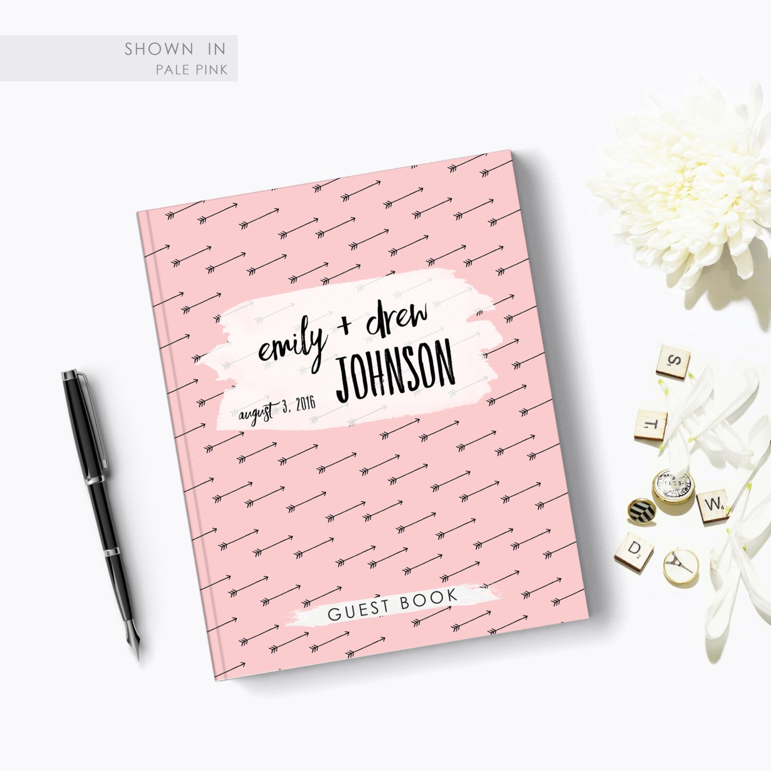 Fun Guest Book for Wedding Pink Guestbook Hard Cover Sign In Etsy