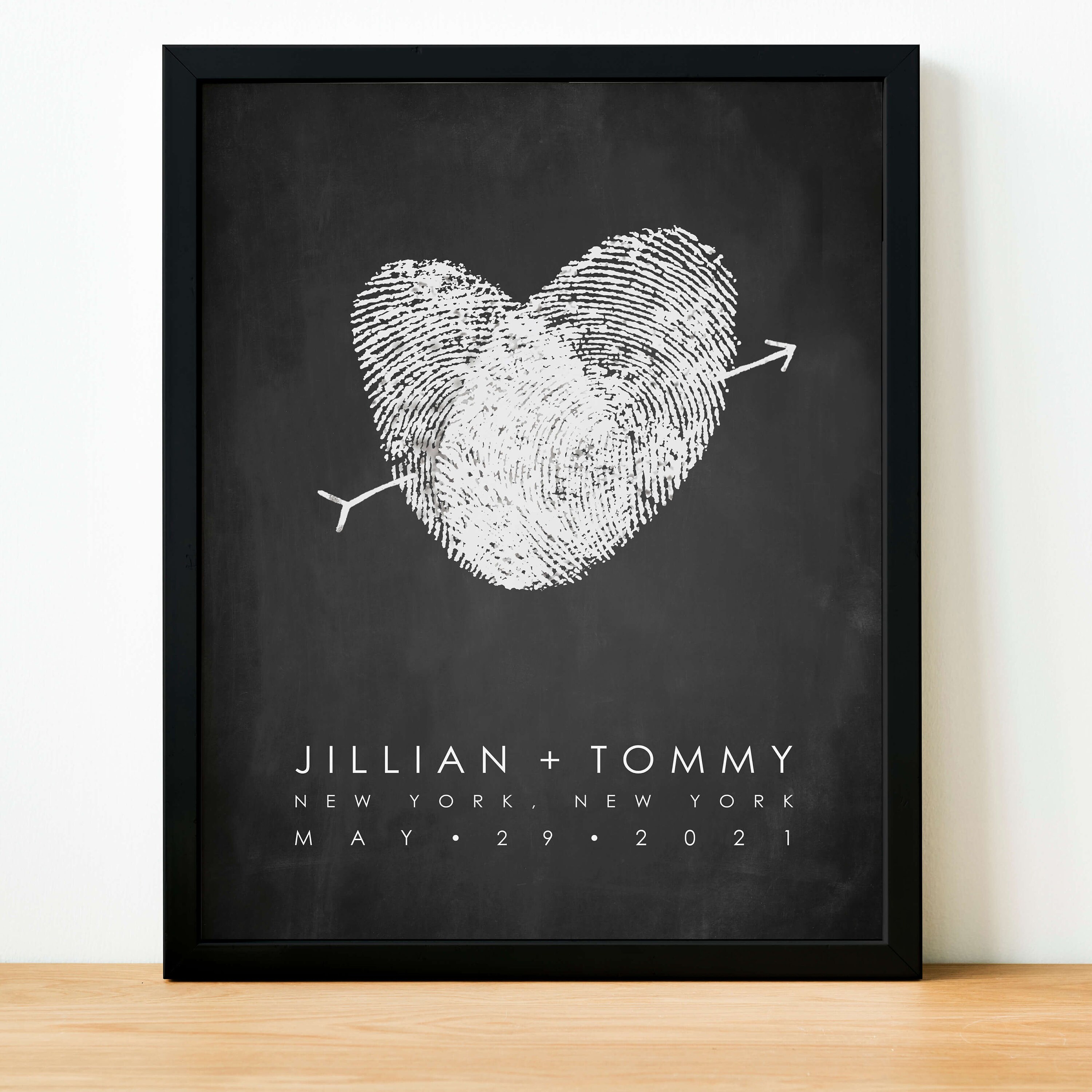 Chalkboard Guest Book Personalised Wedding Sign Poster