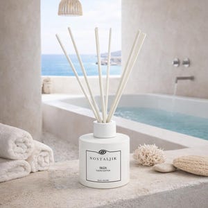 Ibiza clean cotton hand poured scented diffuser |travel destination diffuser| 100ml gift