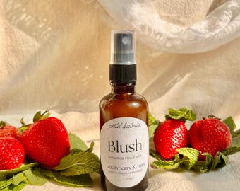 Blush Botanical Ritual Spray for Opportunity and Luck | Strawberry Mint Ritual Mist
