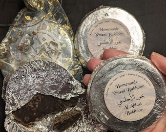 Handmade Yemeni bakhour (incense) with ingredients from Yemen.