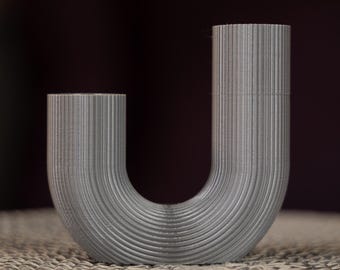 U-formad modern ljusstake