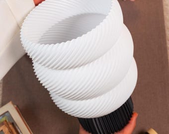 Glowora – 3D-utskriven modern bordslampa – minimalistisk dekorativ lampa – färgglad basdesign