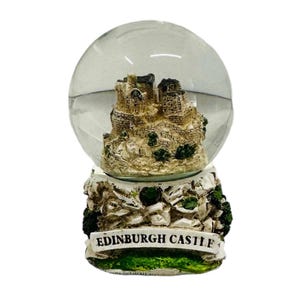 Edinburgh Castle Snowglobe Figurine - Table Snowglobe - Scottish Keepsake - Edinburgh Castle - Gift for Her - Gift for Him - Snowstorm Globe
