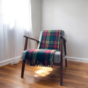 Buchanan Modern - 100% Wool Tartan Knee Blanket - Eco Friendly Wool - Personalisable Blankets - Personalisable Throw - Tartan Blanket