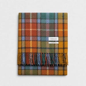 Antique Buchanan - 100% Wool Tartan Blanket - Eco Friendly Wool - Personalisable Blankets - Personalisable Throw