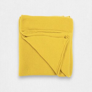 100% Cashmere Wrap - Mustard Yellow - Women&#39;s Scarf - Wrap - Shawl - Woven in Hawick
