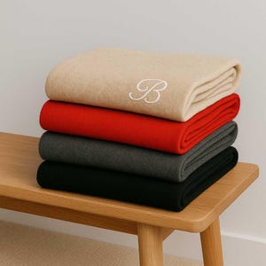 100% Cashmere Blanket - - Personalisable Blanket - Designed and Woven in Hawick - Cosy Throw - Gift for Her - Christmas Present