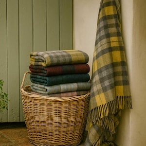 100% Wool Tartan Blanket