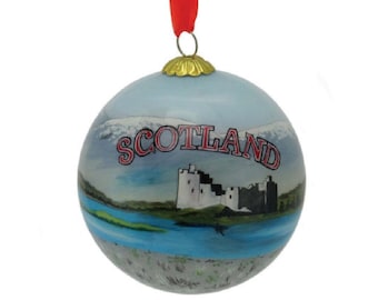 Adorno navideño escocés - Adorno navideño - Decoración navideña - Adorno navideño