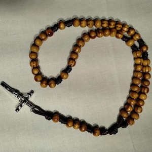 Holz Paracord Rosenkranz