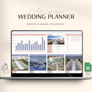 Wedding Planner Spreadsheet Wedding Timeline Checklist Wedding Budget Tracker Guest List Tracker Wedding Itinerary Seating Plan Wedding Gift