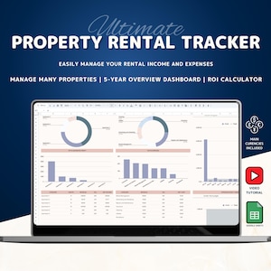 Rental guidebook Template Landlord Spreadsheet Income and Expense Tracker Rental Bookkeeping Google Sheets  rental ledger property manager