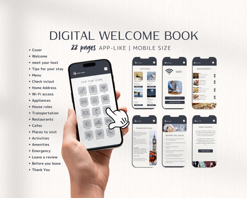 Airbnb Host Bundle: Welcome Book, Signs, Instagram Templates (canva) - Etsy