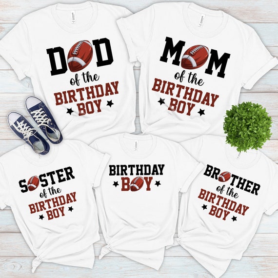 Football Birthday Family Shirts Football Birthday Boy Shirt - Etsy