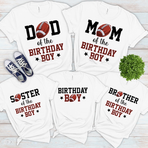 Football Birthday Family Shirts Football Birthday Boy Shirt Etsy