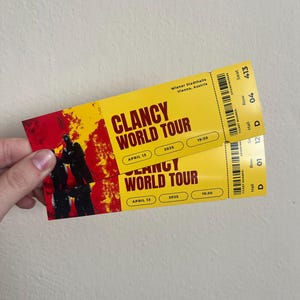 Clancy World Tour Ticket Vorlage Twenty One Pilots 2025 Digital