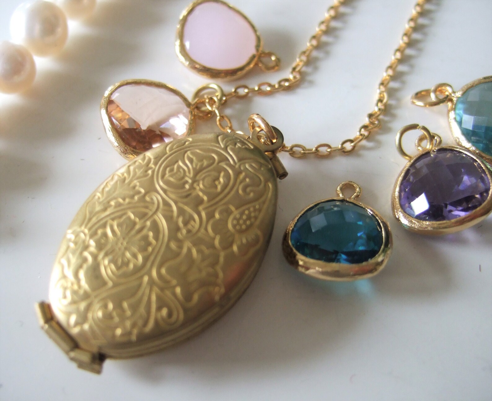 Personalized Family Tree Locket 4 Layersbirthstone - Etsy
