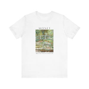 Claude Monet Water Lilies Under Bridge Shirt - Unisex Tee, Classic Art T-Shirt, Monet Painting Apparel, Art Lover Gift, Museum Souvenir,