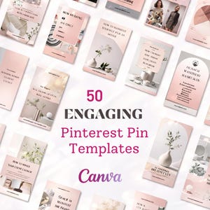 50 Pinterest Pin Templates | best seller | Pinterest marketing | Pinterest Pins | social media | Pinterest design | travel blog