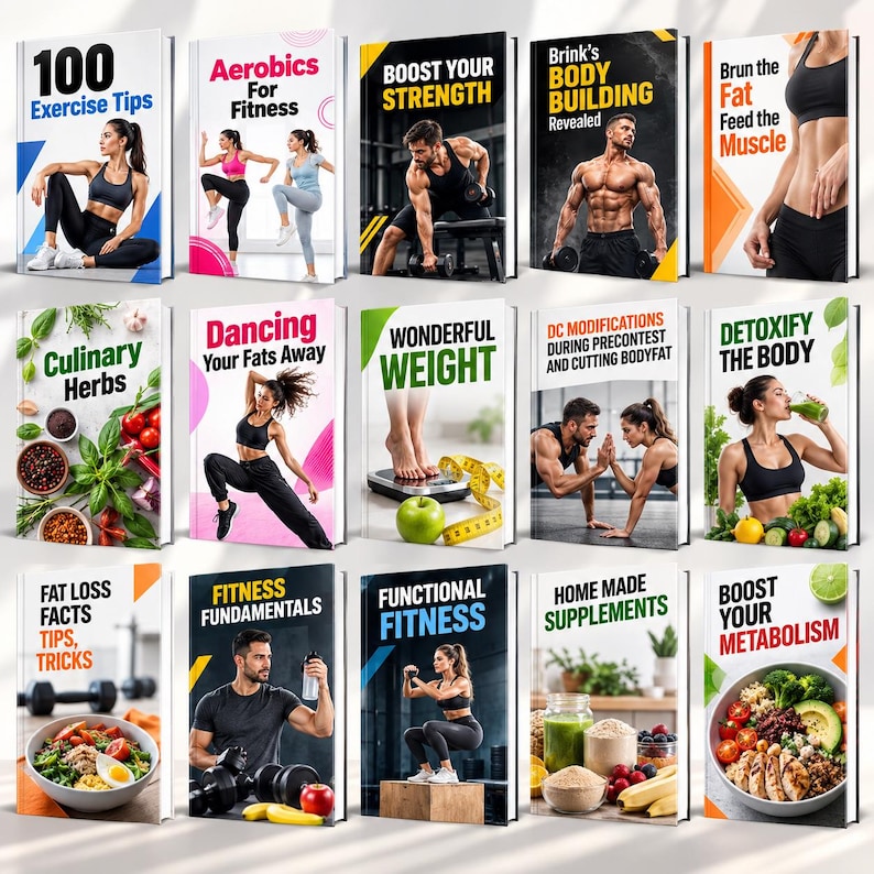 Javascript Programming Exercices 50 Fitness Ebook Bundle | Personal Trainer and Coach Program | Health ...