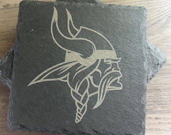 Dessous de verre Vikings du Minnesota en ardoise