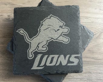 Dessous de verre en ardoise des Lions de Détroit