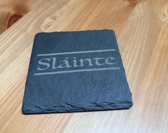Dessous de verre en ardoise Slainte