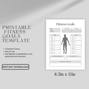 Gewichtsverliestracker Body Chart Trainingsplan Voortgang Dagboek Gezondheidsdoel Dieetsjabloon Trainingslogboek Fitnesstraject Gewichtsbeheersysteem