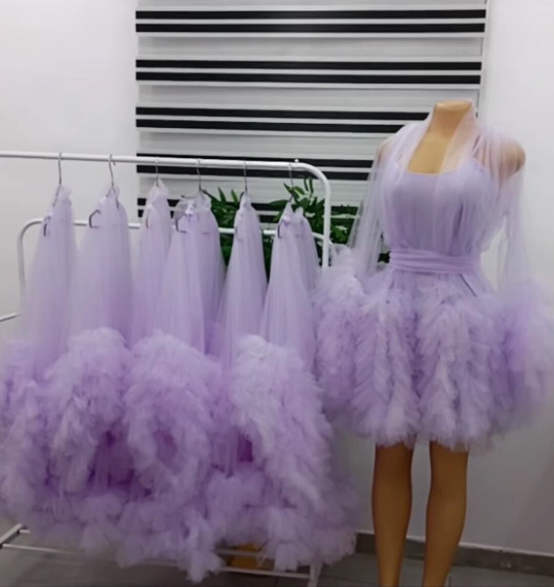 Vestaglia da damigella d'onore, vestaglia da sposa colorata, abito